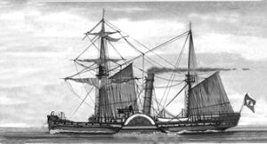 Vapor de rodas semelhante ao Bahia