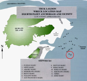 Chuuk hoki mapa