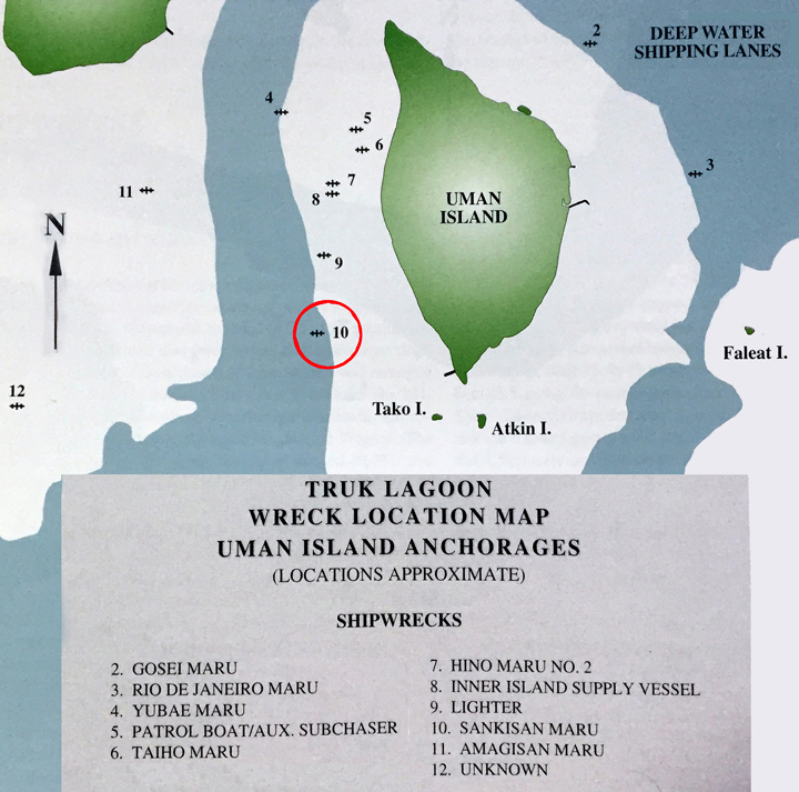 Chuuk sankisan mapa