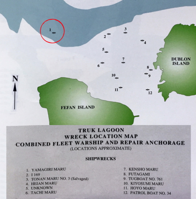 Chuuk yamarigi mapa