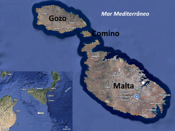 Especial - Naufrágios de Malta 1 Malta mapa 01 1