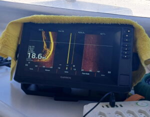 Pesquisas de Abrolhos, o Artemis e o Guadiana 24 Elmete equipe 3