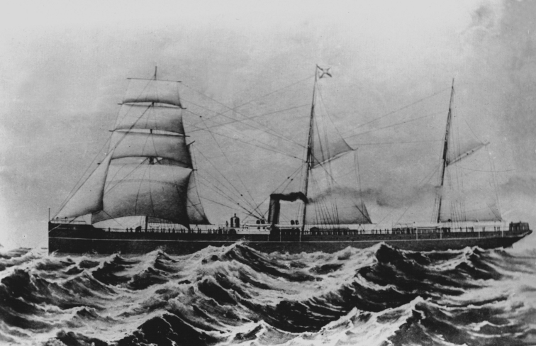 Pesquisas de Abrolhos, o Artemis e o Guadiana 3 Guadiana navio