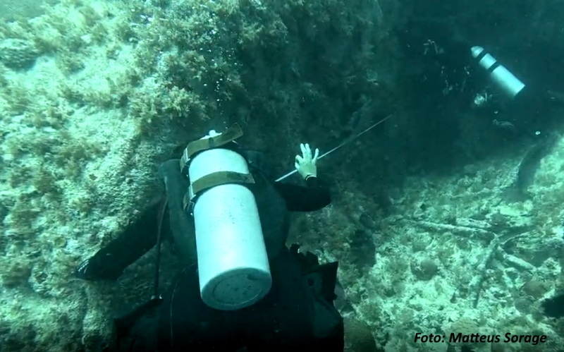 Pesquisas de Abrolhos, o Artemis e o Guadiana 25 Pesquisa Abrolhos medicao 03